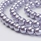 Eco-Friendly Dyed Glass Pearl Beads Strands HY-A008-6mm-RB048-3