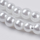 Umweltfreundliche runde Perlenstränge aus gefärbtem Glasperlen HY-A002-3mm-RB001-3