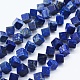 Chapelets de perles en lapis-lazuli naturel G-F561-10x10mm-H-1