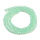 Cuisson des brins de perles de verre transparentes peintes DGLA-A034-J2mm-B05-3