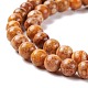 Chapelets de perles maifanite/maifan naturel pierre  G-P451-01B-C-4