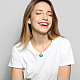 Anattasoul 6 шт. 6 цвета эмалированная ракушка с пластиковым жемчугом кулон ожерелья набор для женщин NJEW-AN0001-54-5