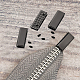 GORGECRAFT 6 Sets Belt Tip with Screw Belt Buckle End Tip 1 Inch Webbing Tip Strap End Caps for Webbing Belt Belt Clip Repair Belt Ending DIY Sewing Craft(Gunmetal) FIND-GF0002-93B-6
