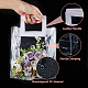 SUPERFINDINGS 15Pcs Clear Flower Bag with PU Handle Cuboid Bridesmaid Gift Wrap Bags Waterproof Bouquet Gift Bag Shopping Retail Merchandise Wrap Tote Bag for Wedding Party Birthday Christmas ABAG-FH0001-05-3