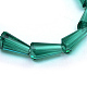 Chapelets de perles en verre transparent GLAA-R170-4x8-01G-2