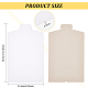 Benecreat 20 шт. белые картонные вставки для рубашек DIY-WH0399-56-2