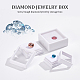 Benecreat® 24pcs boîte à bijoux en acrylique et plastique OBOX-BC0001-10-6