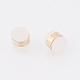 Brass Rubber Ear Nuts X-KK-T025-41G-2