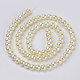 Eco-Friendly Glass Pearl Beads Strands HY-A008-10mm-RB003-2