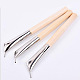 Stainless Steel Pottery Clay Sculpture Wax Tools Set AJEW-L072-56-2