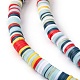 Handmade Polymer Clay Beads Strands CLAY-R089-6mm-T02B-07-6