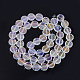 Chapelets de perles en verre électroplaqué EGLA-S176-6A-A01-2