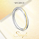 Shegrace 925 verstellbare Ringe aus Sterlingsilber JR717A-3