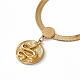 304 Halskette mit Schlangenanhänger aus Edelstahl mit Fischgrätenketten für Männer und Frauen NJEW-P269-05G-1