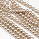 Hebras redondas de perlas de vidrio teñido ecológico HY-A002-6mm-RB021-1