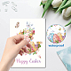 CRASPIRE Happy Easter Wall Decals Bunny Wall Stickers 8 Sheets Egg Flower Window Stickers Waterproof Removable Vinyl Wall Art for Window Room Living Room Decorations DIY-WH0345-033-3