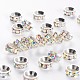 Brass Rhinestone Spacer Beads RB-A020-7mm-28S-1