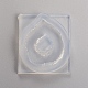 結晶クラスタースライスシリコーンジオード型  中空不規則エポキシ樹脂金型  のどの瑪瑙スライスを作るため  ネックレス  ジュエリー作り  ホワイト  42x36x8mm  インナーサイズ：32x26mm DIY-D024-14-1