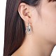 925 Sterling Silver Dangle Earrings EJEW-BB30630-3