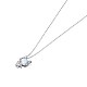 Австрийский хрустальный кулон ожерелья NJEW-BB34127-I-4
