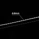 Benecreat 0.8mm 3 Stränge Twist Edelstahldraht 15m / 16 Yard 304 Edelstahl Perlschnur Draht für Halskette Armband Schmuckherstellung TWIR-BC0001-10C-6