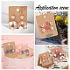 SUNNYCLUE 140Pcs 7 Styles Earring Display Card Jewelry Display Cards Brown Printed Rectangle Tags Ear Studs Holder Flower Patterns Kraft Hanging Earrings Card for Jewelry Making Earrings Crafts CDIS-SC0001-05-5