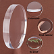 Creatcabin Base d'affichage ronde en acrylique poli transparent DJEW-WH0015-69-3