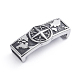 Retro 304 Stainless Steel Slide Charms/Slider Beads STAS-L243-024AS-1