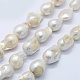 Perle baroque naturelle perles de perles de keshi PEAR-K004-21-1