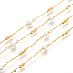 Handgefertigte Perlenkette aus Messing CHC-I031-01G-4