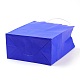 純色クラフト紙袋  ギフトバッグ  ショッピングバッグ  紙ひもハンドル付き  長方形  ブルー  33x26x12cm AJEW-G020-D-04-3