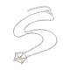 Pochette en macramé en laiton porte-pierre vide pour la fabrication de colliers pendentifs NJEW-JN04575-01-6