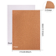 BENECREAT 8 Pack Self-Adhesive Cork Rectangle Insulation Cork Sheets for Floors DIY-BC0009-21-2