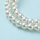 Chapelets de perles rondes en verre peint HY-Q003-6mm-02-4
