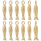 Ciondoli in ottone da 12 pz&nbsp;KK-BC0015-37-1