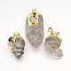 Самородки природных драгоценных камней подвески G-P067-10M-1