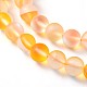 Gefärbte runde Perlenstränge aus synthetischem Mondstein G-L376-8mm-A03-1