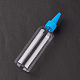 (キズのため不良見切り販売)液体用空ペットボトル  とんがり口トップキャップ付き  ディープスカイブルー＆クリア  15cm  容量：100ml（3.38fl.oz） DIY-XCP0002-16A-2