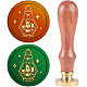 CRASPIRE Magic Potion Bottle Wax Seal Stamp 25mm Maple Leaf Detachable Brass Head with Wooden Handle Sealing Stamp Wedding Letter Invitation Halloween Envelope Card Scrapbook Wrapping Gift for Friend AJEW-WH0208-787-1