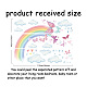 塩ビウォールステッカー  壁飾り  虹の模様  290x1180mm  3個/セット DIY-WH0228-626-2