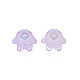 6-Petal Imitation Jelly Acrylic Bead Caps JACR-T002-02B-3