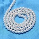 Redondo shell hebras de abalorios de perlas BSHE-L011-3mm-A013-3