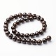 Brins ronds de perles de bronzite naturelle G-J346-09-10mm-2