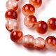 Fili di perle di vetro imitazione giada dipinti con cottura crackle DGLA-T003-8mm-10-2