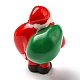 クリスマス樹脂サンタクロースの飾り  マイクロランドスケープデコレーション  レッド  25x27x38.5mm CRES-D007-01E-2