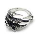 Adjustable Alloy Cuff Finger Rings RJEW-S038-017-2