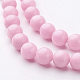 Chapelets de perles rondes en jade de Mashan naturelle X-G-D263-10mm-XS23-2