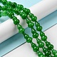 Chapelets de perles de jade blanche naturelle G-C039-B01-2