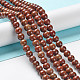 Natural Wood Lace Stone Beads Strands G-P516-A02-02-1