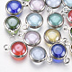 Charms del lampwork hecho a mano STAS-T045-16B-P-1